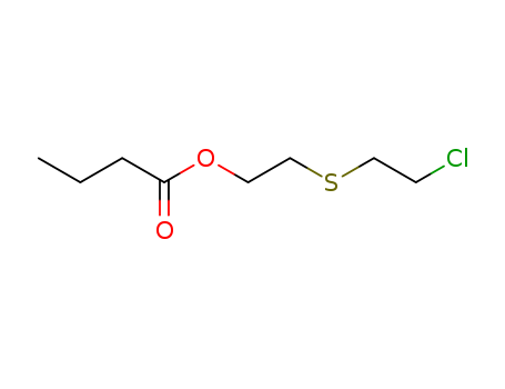 Butanoic acid,2-[(2-chloroethyl)thio]ethyl ester cas  6321-44-4