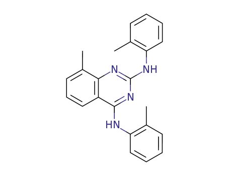 8-methyl-<i>N</i><sup>2</sup>,<i>N</i><sup>4</sup>-di-<i>o</i>-tolyl-quinazoline-2,4-diyldiamine