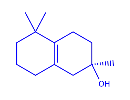 Molecular Structure of 670-24-6 ((S)-1,2,3,4,5,6,7,8-octahydro-2,5,5-trimethyl-2-naphthol)