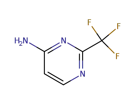 Molecular Structure of 672-42-4 (2-(TRIFLUOROMETHYL)PYRIMIDIN-4-AMINE)