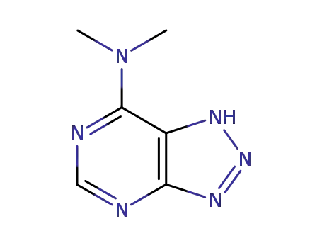 Molecular Structure of 6312-57-8 (N,N-dimethyl-7aH-[1,2,3]triazolo[4,5-d]pyrimidin-7-amine)