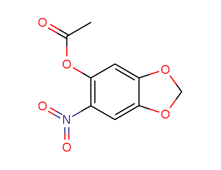 1,3-Benzodioxol-5-ol,6-nitro-, 5-acetate cas  7107-08-6