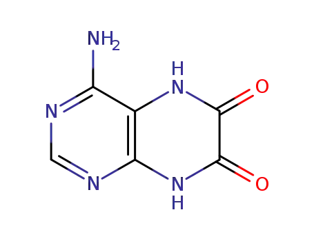 Molecular Structure of 67074-68-4 (6,7-Pteridinedione,4-amino-1,5-dihydro-(9CI))