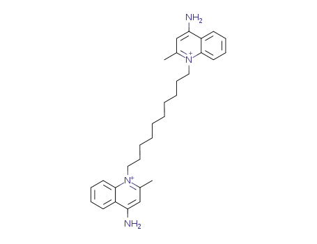 Molecular Structure of 6707-58-0 (Dequaliniumchloride)
