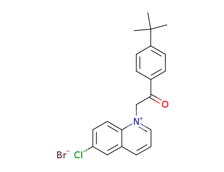 Quinolinium,6-chloro-1-[2-[4-(1,1-dimethylethyl)phenyl]-2-oxoethyl]-, bromide (1:1) cas  6321-03-5