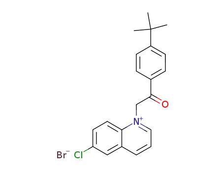 Molecular Structure of 6321-03-5 (1-[2-(4-tert-butylphenyl)-2-oxoethyl]-6-chloroquinolinium)