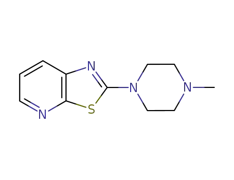 Molecular Structure of 67219-28-7 (2-(4-methylpiperazin-1-yl)[1,3]thiazolo[5,4-b]pyridine)