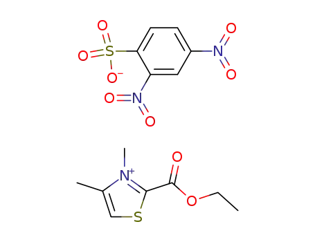 2-Ethoxycarbonyl-3,4-dimethyl-thiazolium-(2,4-dinitro-benzolsulfonat)