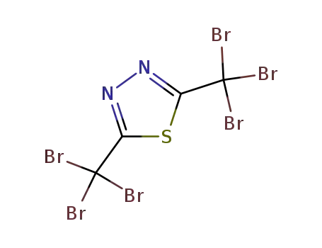 Molecular Structure of 63140-62-5 (2,5-Bis(tribromomethyl)-1,3,4-thiadiazole)