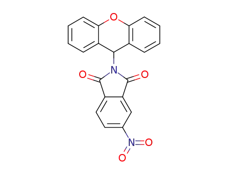 Molecular Structure of 6319-62-6 (5-nitro-2-(9H-xanthen-9-yl)-1H-isoindole-1,3(2H)-dione)
