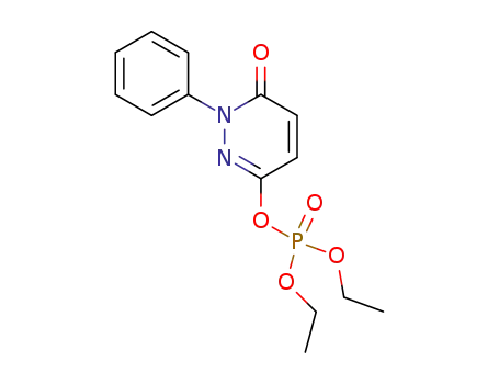 Phosphoric acid, 1,6-dihydro-6-oxo-1-phenyl-3-pyridazinyl diethyl ester
