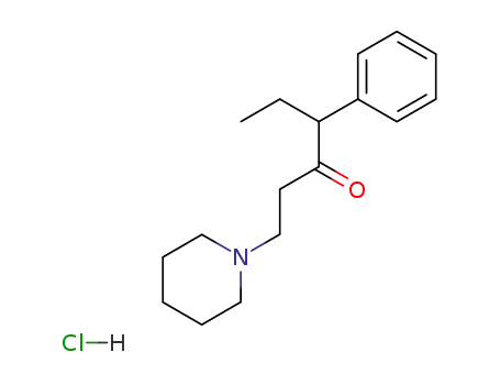 4-phenyl-1-piperidino-hexan-3-one; hydrochloride