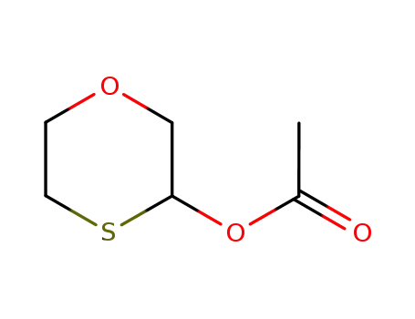 Molecular Structure of 51533-06-3 (3-acetoxy-1,4-oxathiane)