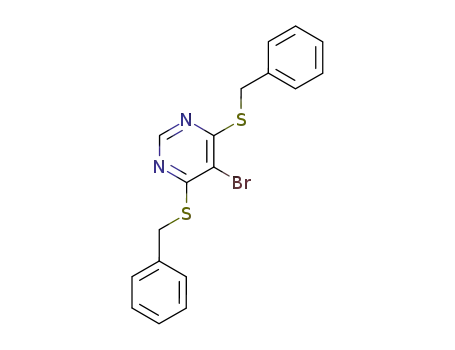 4,6-Bis(benzylsulfanyl)-5-bromopyrimidine