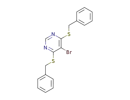 4,6- 비스 (벤질 설파 닐) -5- 브로 모-피리 미딘