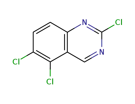 Molecular Structure of 67092-21-1 (Quinazoline, 2,5,6-trichloro-)