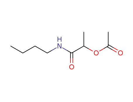 Molecular Structure of 6306-06-5 (1-(butylcarbamoyl)ethyl acetate)