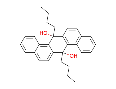 7,14-dibutyl-7,14-dihydro-dibenz[<i>a,h</i>]anthracene-7,14-diol