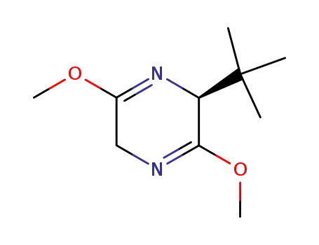 Pyrazine, 2-(1,1-dimethylethyl)-2,5-dihydro-3,6-dimethoxy-, (S)-