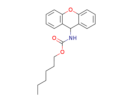 Carbamic acid,9H-xanthen-9-yl-, hexyl ester (9CI)