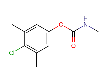 Molecular Structure of 673-00-7 (CARBAMICACID,METHYL-,4-CHLORO-3,5-XYLYLESTER)