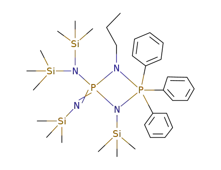 4,4,4-トリフェニル-1-プロピル-N,N,3-トリス(トリメチルシリル)-2-[(トリメチルシリル)イミノ]-1,3,2λ5,4λ5-ジアザジホスフェチジン-2-アミン