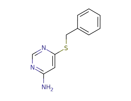 Molecular Structure of 6310-06-1 (6-benzylsulfanylpyrimidin-4-amine)