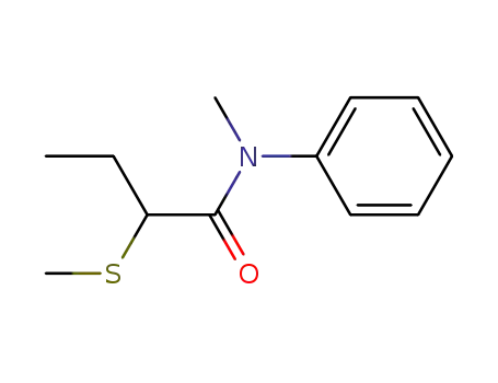 Molecular Structure of 63017-93-6 (N-methyl-2-(methylsulfanyl)-N-phenylbutanamide)