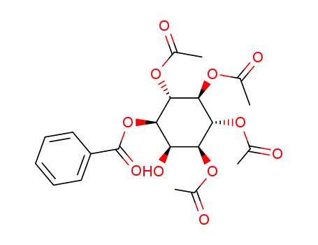 Molecular Structure of 6730-17-2 (2,3,4,5-tetrakis(acetyloxy)-6-hydroxycyclohexyl benzoate)