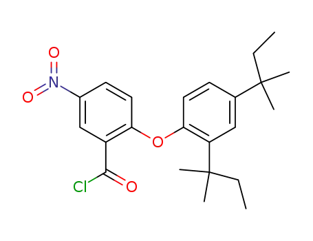 2-[2,4-ビス(1,1-ジメチルプロピル)フェノキシ]-5-ニトロ安息香酸クロリド