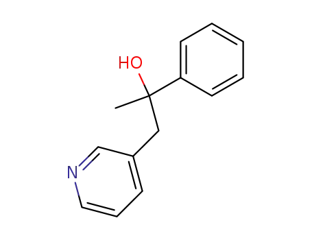 Molecular Structure of 6312-24-9 (2-phenyl-1-(pyridin-3-yl)propan-2-ol)