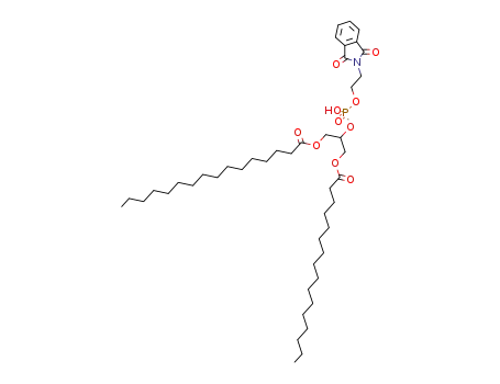 Molecular Structure of 94472-99-8 (Hexadecanoic acid,
2-[[[2-(1,3-dihydro-1,3-dioxo-2H-isoindol-2-yl)ethoxy]hydroxyphosphinyl]
oxy]-1,3-propanediyl ester)