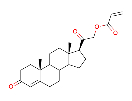 Molecular Structure of 67462-37-7 ((17α)-21-Acryloyloxypregn-4-ene-3,20-dione)