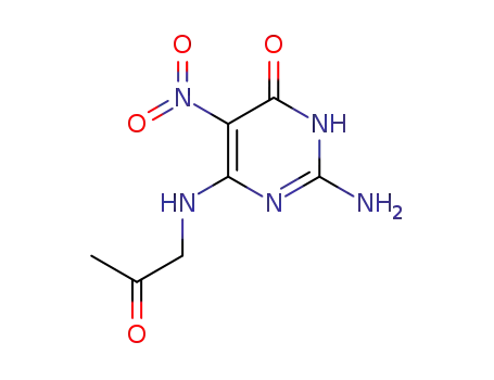 4(1H)-Pyrimidinone, 2-amino-5-nitro-6-[(2-oxopropyl)amino]-