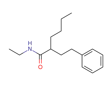 Molecular Structure of 6313-21-9 (N-ethyl-2-phenethyl-hexanamide)