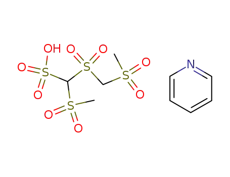 Methanesulfonic acid, (methylsulfonyl)[[(methylsulfonyl)methyl]sulfonyl]-,
compd. with pyridine (1:1)