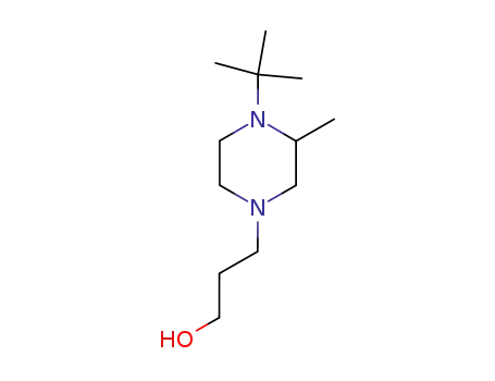 Molecular Structure of 6320-22-5 (3-(4-tert-butyl-3-methylpiperazin-1-yl)propan-1-ol)