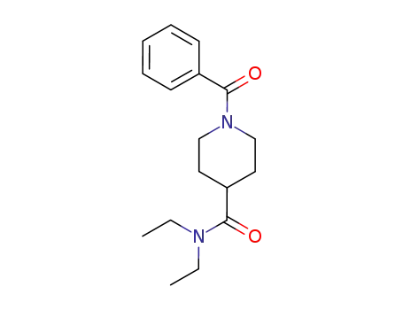 Molecular Structure of 6308-69-6 (1-benzoyl-N,N-diethyl-piperidine-4-carboxamide)