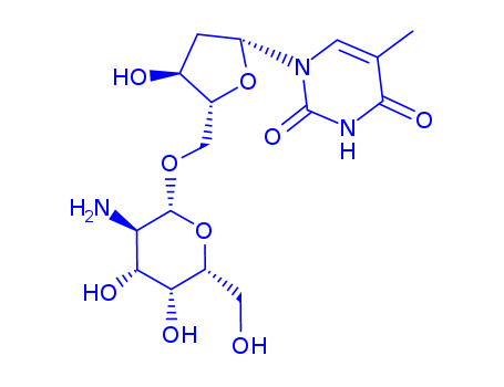 5'-O-(2-AMINO-2-DEOXY-D-GLUCOPYRANOSYL)-THYMIDINE