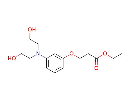 Propanoicacid, 3-[3-[bis(2-hydroxyethyl)amino]phenoxy]-, ethyl ester