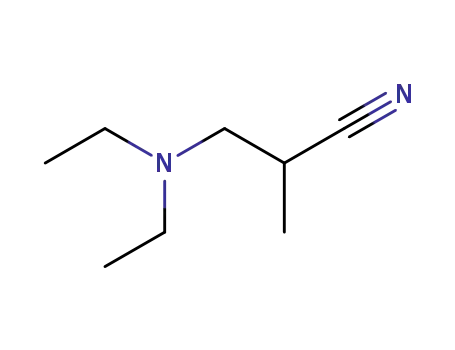 Molecular Structure of 63145-01-7 (beta-(Diethylamino)isobutyronitrile)