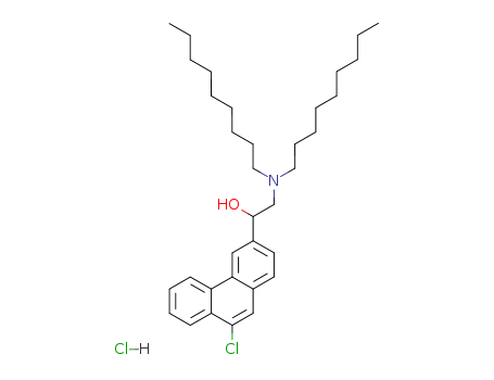 3-Phenanthrenemethanol,9-chloro-a-[(dinonylamino)methyl]-,hydrochloride (1:1) cas  6311-08-6