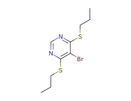 Pyrimidine, 5-bromo-4,6-bis(propylthio)-