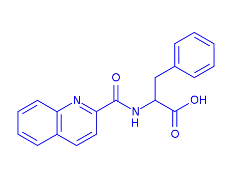 Molecular Structure of 197392-59-9 (<i>N</i>-(quinoline-2-carbonyl)-<i>DL</i>-phenylalanine)