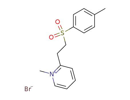 1-methyl-2-[2-(toluene-4-sulfonyl)-ethyl]-pyridinium; bromide