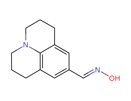 Molecular Structure of 6310-83-4 (2,3,6,7-tetrahydro-1H,5H-pyrido[3,2,1-ij]quinoline-9-carbaldehyde oxime)