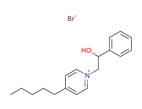 Pyridinium,1-(2-hydroxy-2-phenylethyl)-4-pentyl-, bromide (1:1) cas  6322-20-9