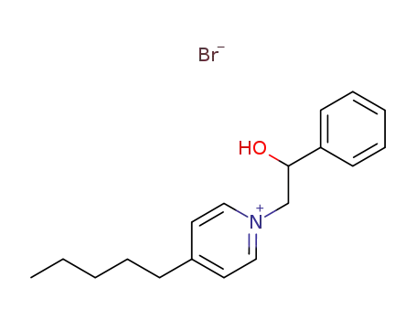 Molecular Structure of 6322-20-9 (1-(2-hydroxy-2-phenylethyl)-4-pentylpyridinium)