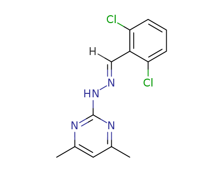 Benzaldehyde,2,6-dichloro-, (4,6-dimethyl-2-pyrimidinyl)hydrazone, (E)- (9CI) cas  63110-84-9