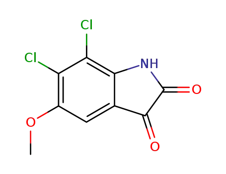 6,7-디클로로-5-메톡시-1H-인돌-2,3-디온